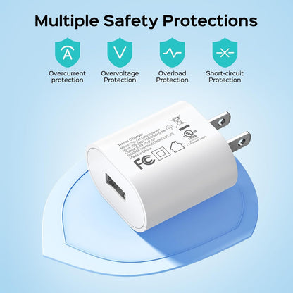 COSLUS Wall Adapter, 5V/2A USB-A Adapter