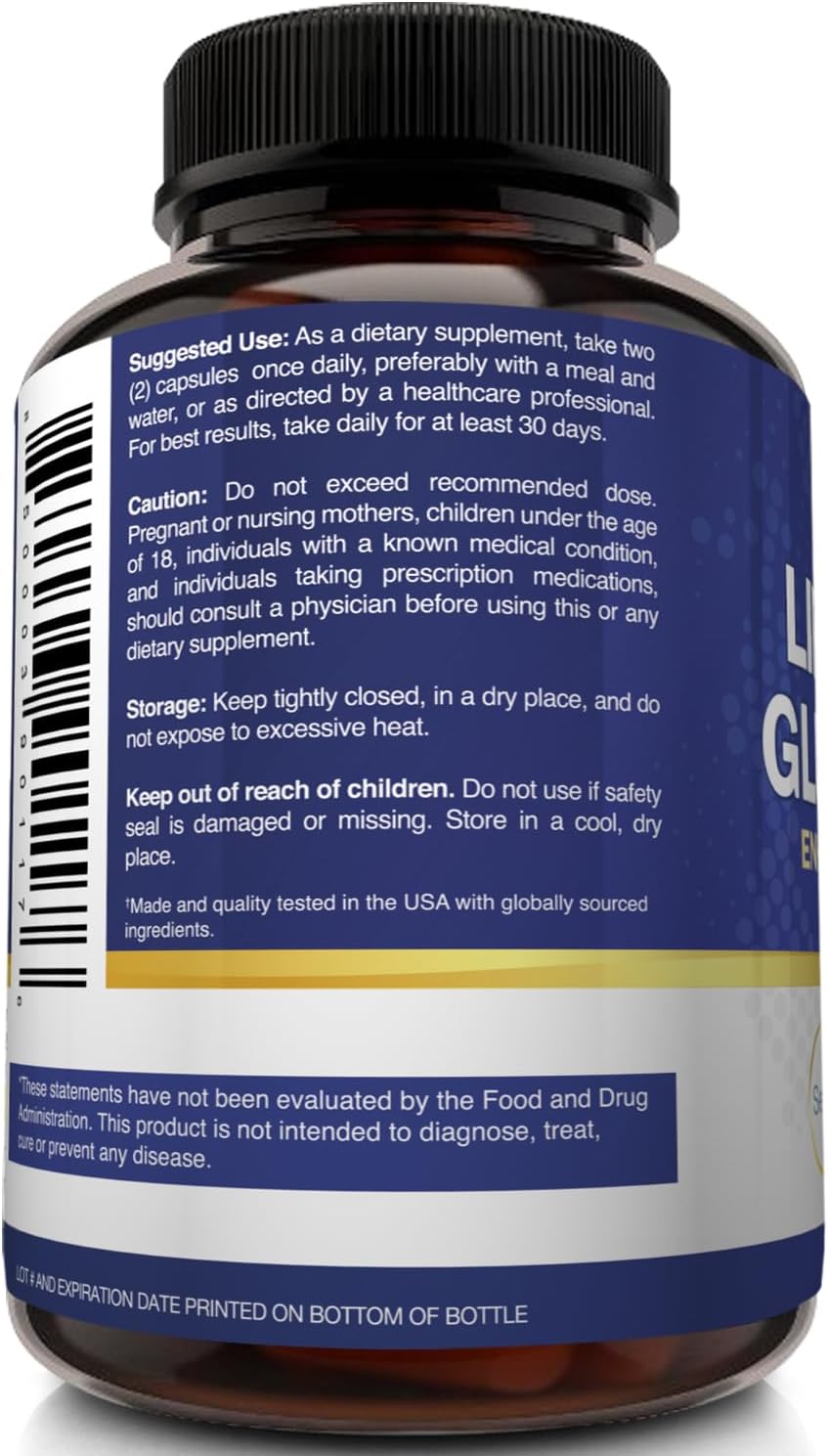 NutriFlair Liposomal Glutathione Supplement 700mg - Setria® Reduced L-Glutathione, 60 Capsules