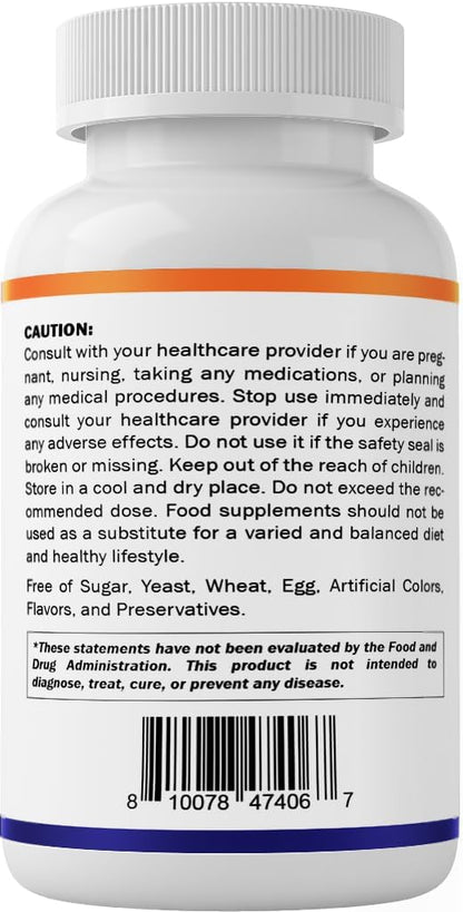 Vitamatic Acidophilus Probiotic - 10 Billion CFU - 5X Potency - Daily Probiotic Supplement, Supports Digestive Health - 120 Tablets