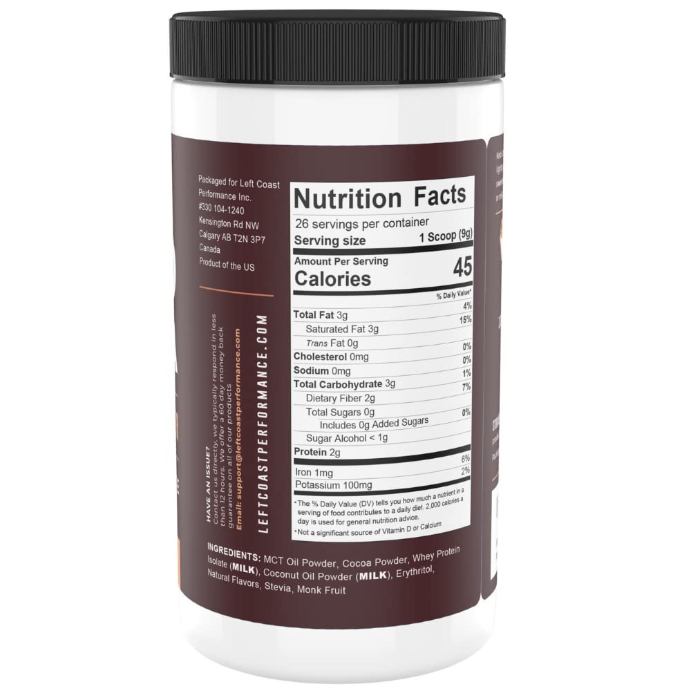 Left Coast Performance Cheesecake Keto Meal Replacement Shake, 2lbs + Keto Cocoa, 8.5oz