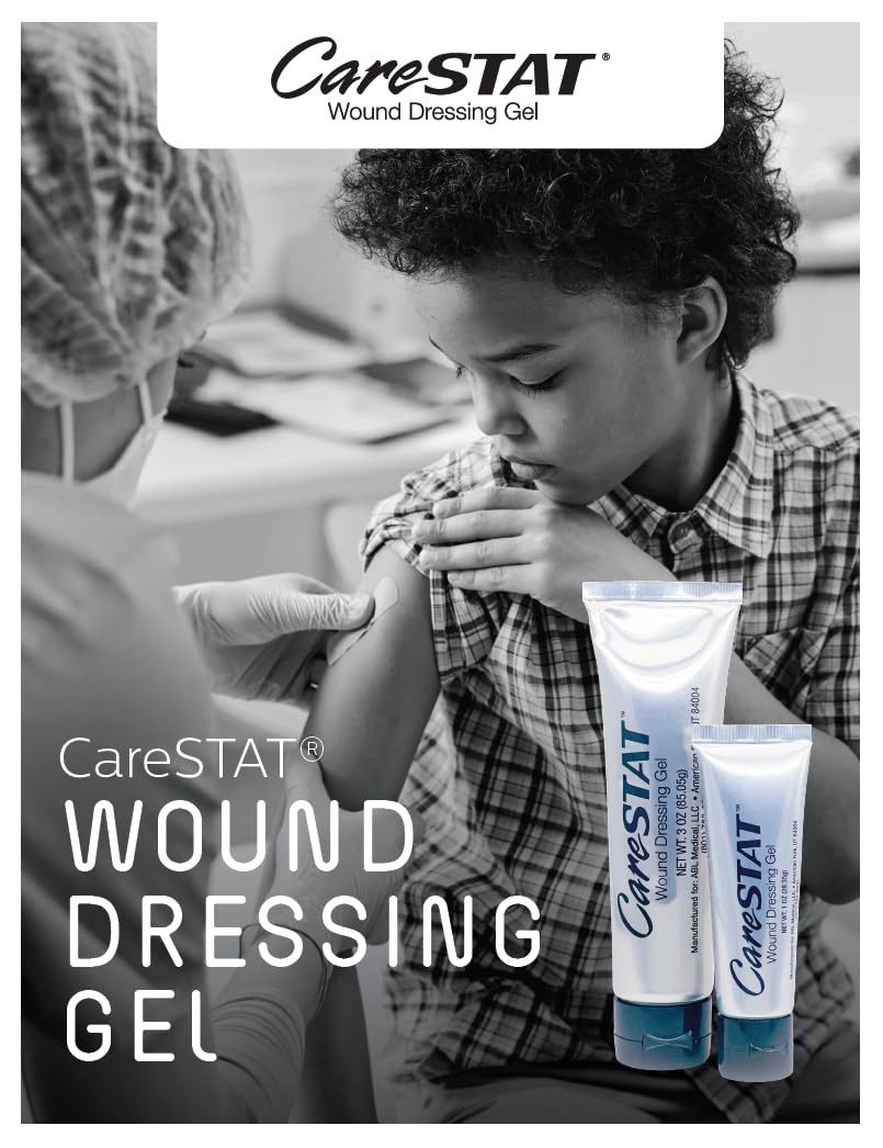 CareSTAT First Aid Kit Gel | 32 PPM Silver Healing Wound Dressing Solution | SilverSol Ag₄
