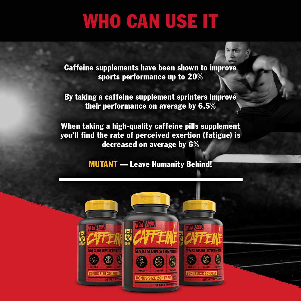 Mutant Caffeine - Pure, Restore Mental Alertness or Wakefulness When Fatigued