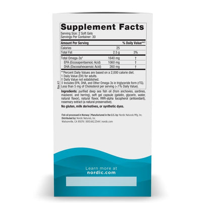 Nordic Naturals EPA Xtra, Lemon - 90 Soft Gels - 1640 mg Omega-3 - High-Intensity EPA Formula for Positive Mood, Heart Health & Healthy Immunity - Non-GMO - 45 Servings | Supports mood, heart & immune health. High-intensity EPA formula. Non-GMO. Lemon fla