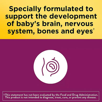 Nature Made Prenatal with Folic Acid + DHA, 200mg Prenatal Vitamin and Mineral Supplement