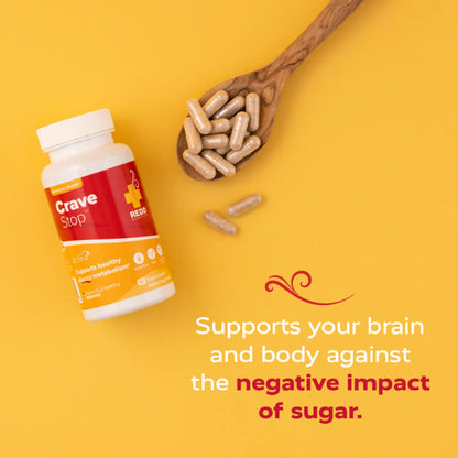 Redd Remedies Crave Stop, Helps Manage Sugar Cravings and Appetite, 60 Vegan Capsules