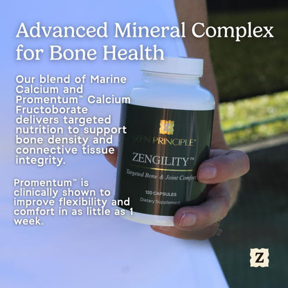 Zen Principle Zengility® Joint Support & Bone Strength Supplement – 3 Bottle Bundle