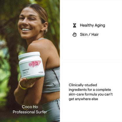 THORNE Collagen Plus - Collagen Peptides Powder with Nicotinamide Riboside