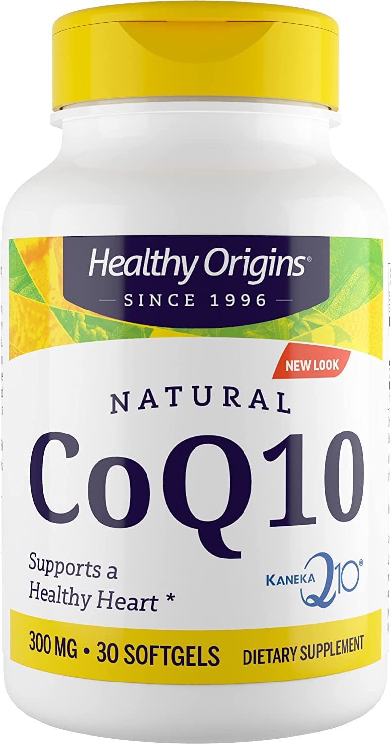 Healthy Origins CoQ10 (Kaneka Q10), 300 mg - Heart Health & Energy Supplement - Gluten
