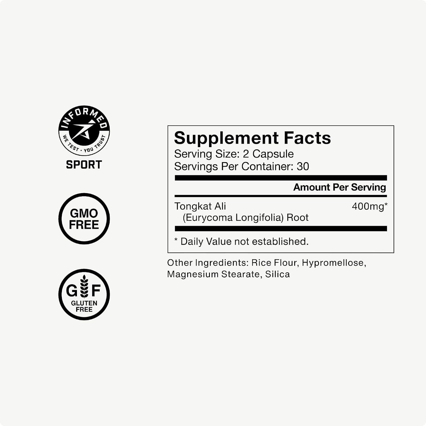 Momentous Tongkat Ali Supplement - Longjack Root Extract Powder for Men & Women - Supports Hormone Balance, Performance, & Mood - Natural Wellness - Informed Sport Certified - 400 mg - 30 Servings