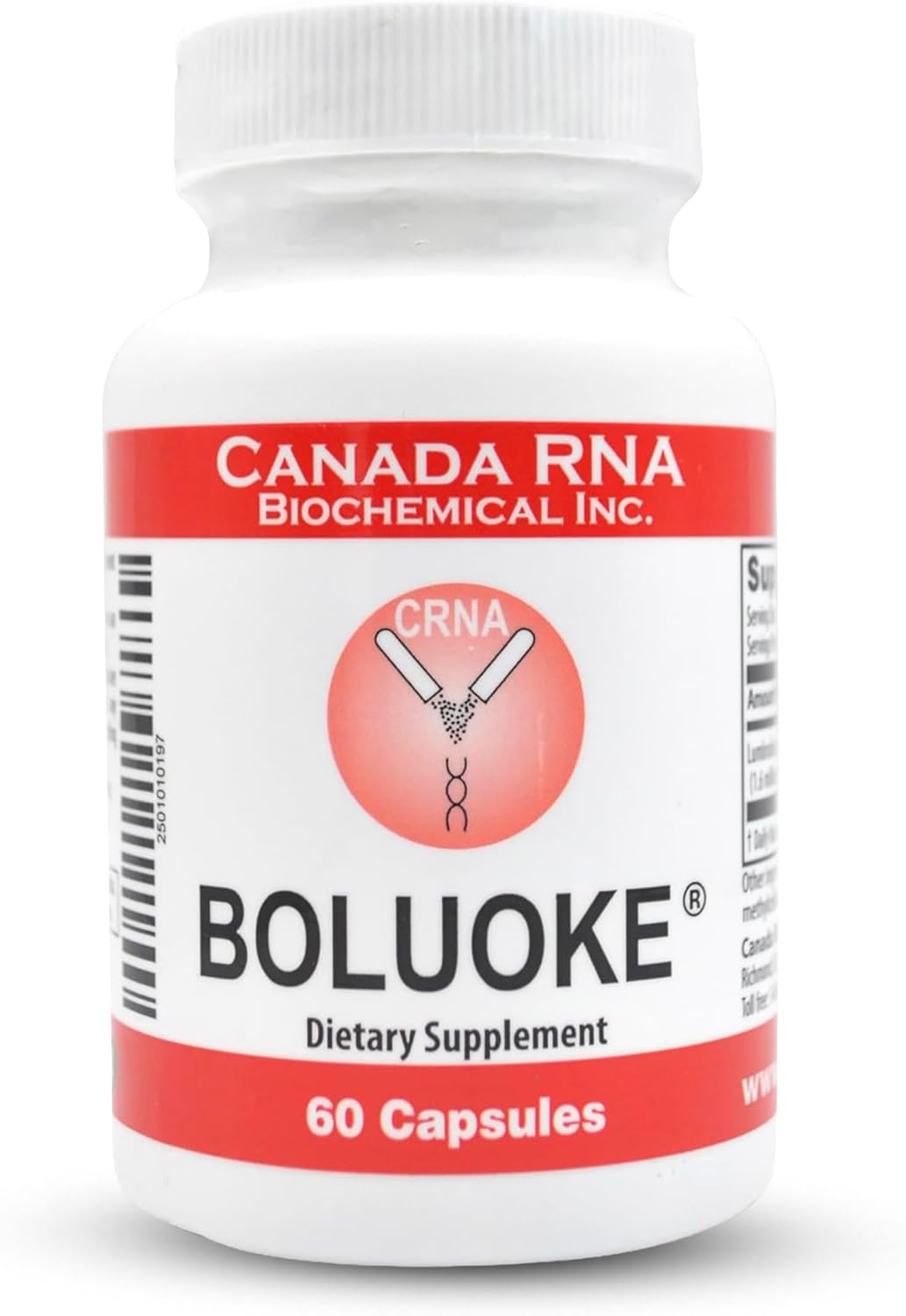 Boluoke Canada RNA Lumbrokinase Enzyme Supplement - Traditionally Inspired Circulatory Wellness Formula - Targeted Delivery Capsules - 60 Capsules