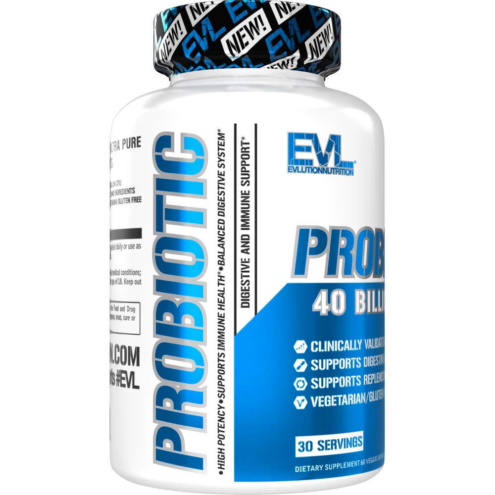 Multi-Strain Probiotic Capsules - Probiotic Nutritional Supplement with 40 Billion CFU of Lactobacillus Acidophilus Bacillus and Bifidobacterium Strains per High Potency Serving (30 Servings)