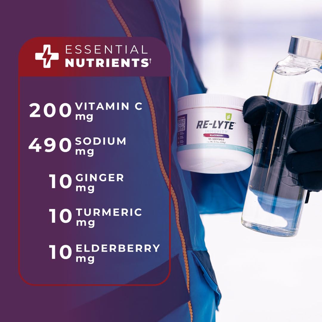 REDMOND Re-Lyte Immunity, Multivitamin Supplement Mix (Pinapple Orange)