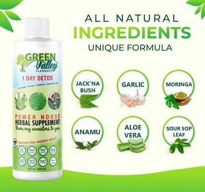 1 Day Colon Liquid Cleanse Formula and Liver Detox - Vegan Friendly, Helps Healthy