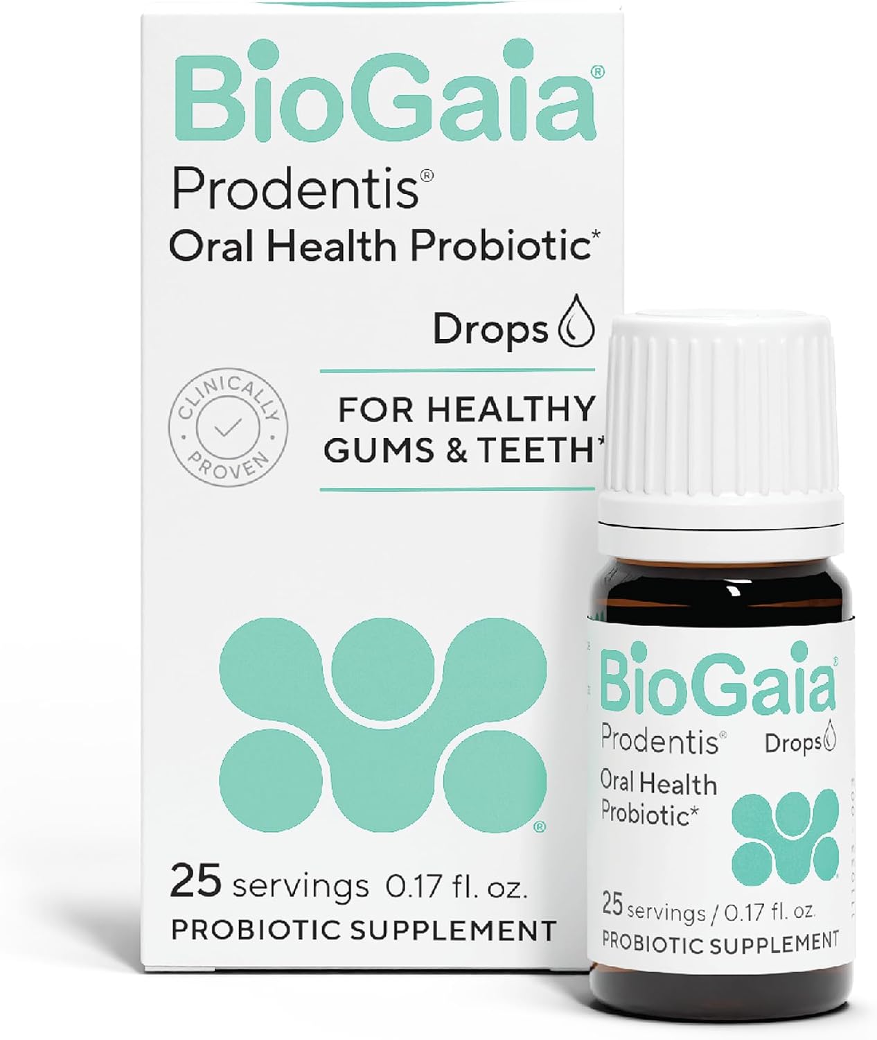 BioGaia Prodentis Oral Probiotic Drops for Teeth & Gums and Bad Breath | Dental Hygienist-Recommended | Promotes Healthy Gums & Improves Oral Health | Fights Bad Breath | Dental Probiotic 5mL