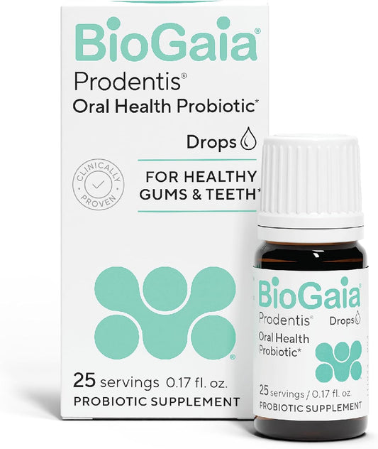 BioGaia Prodentis Oral Probiotic Drops for Teeth & Gums and Bad Breath | Dental Hygienist-Recommended | Promotes Healthy Gums & Improves Oral Health | Fights Bad Breath | Dental Probiotic 5mL