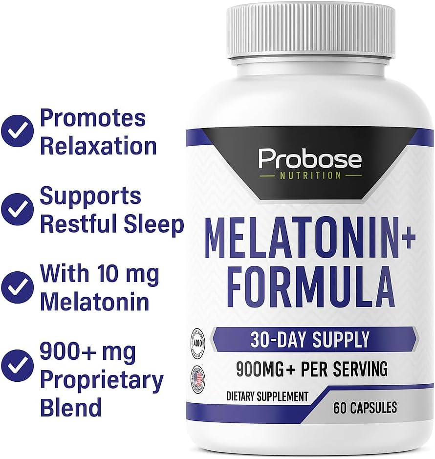 Probase Nutrition Melatonin+ Formula 60 Capsules 30-Day Supply
