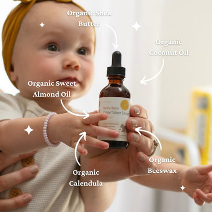 SPRIGS Baby Bear Gripe Water Drops, 2 Fl Oz | Natural Herbal Blend of Catnip, Fennel & Peppermint to Comfort Fussy Babies & Calm & Soothe the Digestive Tract | Support for Gas & Stomach Discomfort