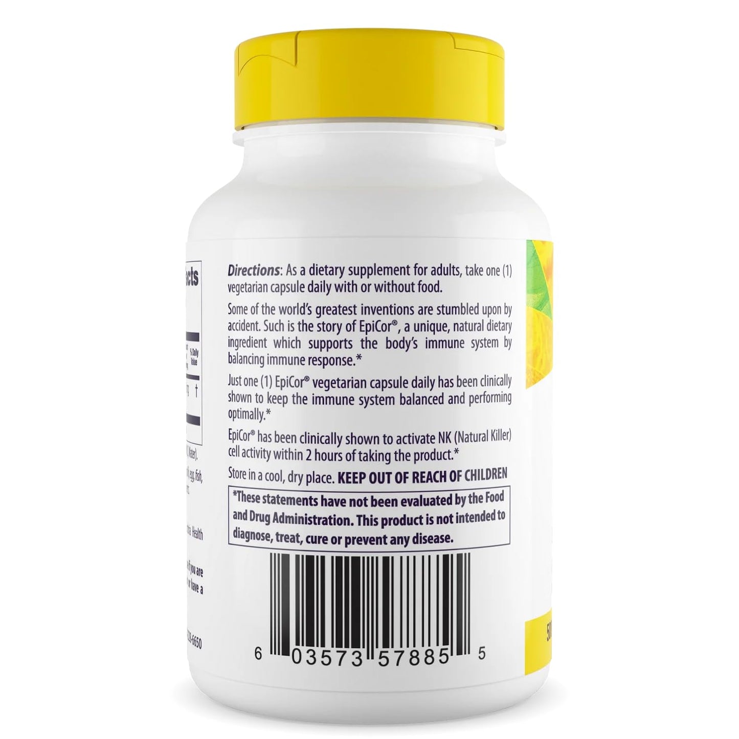 Healthy Origins EpiCor Dried Yeast 500 mg, 150 Veggie Caps