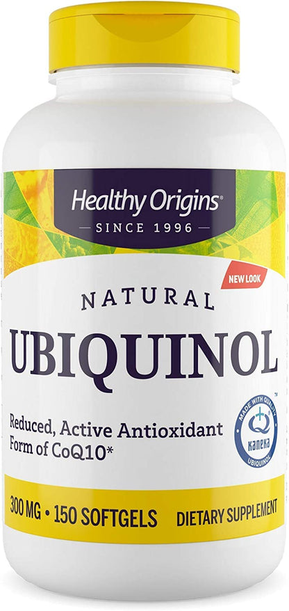 Healthy Origins Ubiquinol (Active Form of CoQ10), 300 mg - Activated Form of CoQ10 