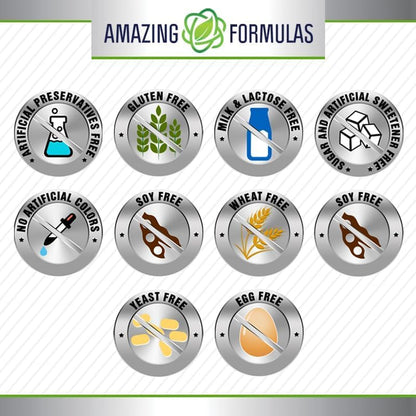 Amazing Formulas Selenium Supplement | 100 Mcg Per Serving | 250 Tablets | Non-GMO | Gluten Free | Made in USA