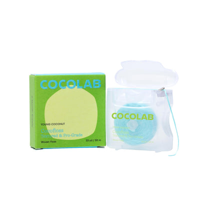 Cocofloss Expanding Woven Dental Floss by COCOLAB, Mint Scent, 1-Pack