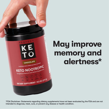 Perfect Keto Nootropic Brain Supplement - Enhance Focus and Energy, Boost Concentrati