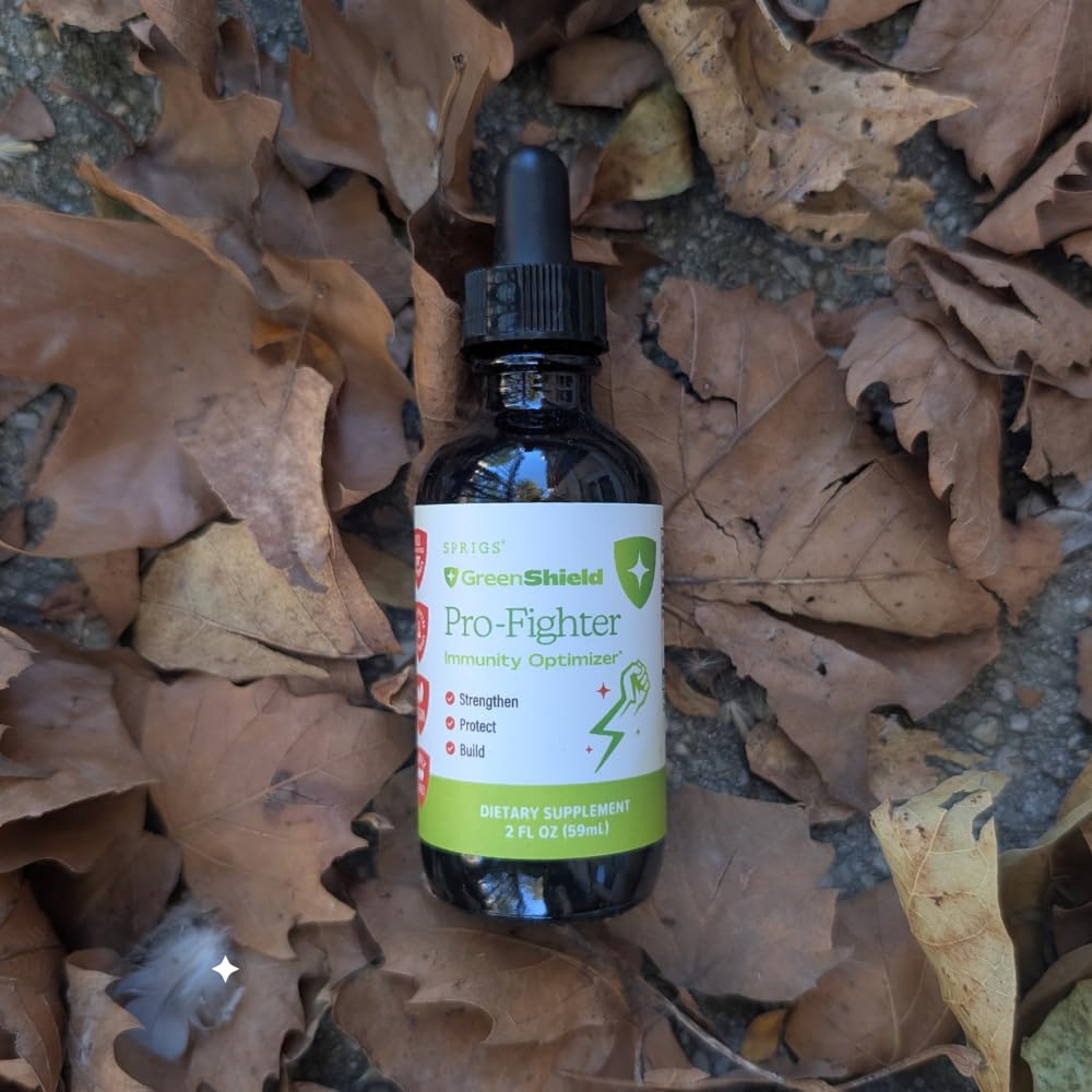 SPRIGS Pro-Fighter Immunity Optimizer Supplement, 2Oz | Comprehensive Immune Support Liquid Formula Blend with Organic Garlic & Goldenseal to Support Your Body's Natural Defense & Respiratory Function