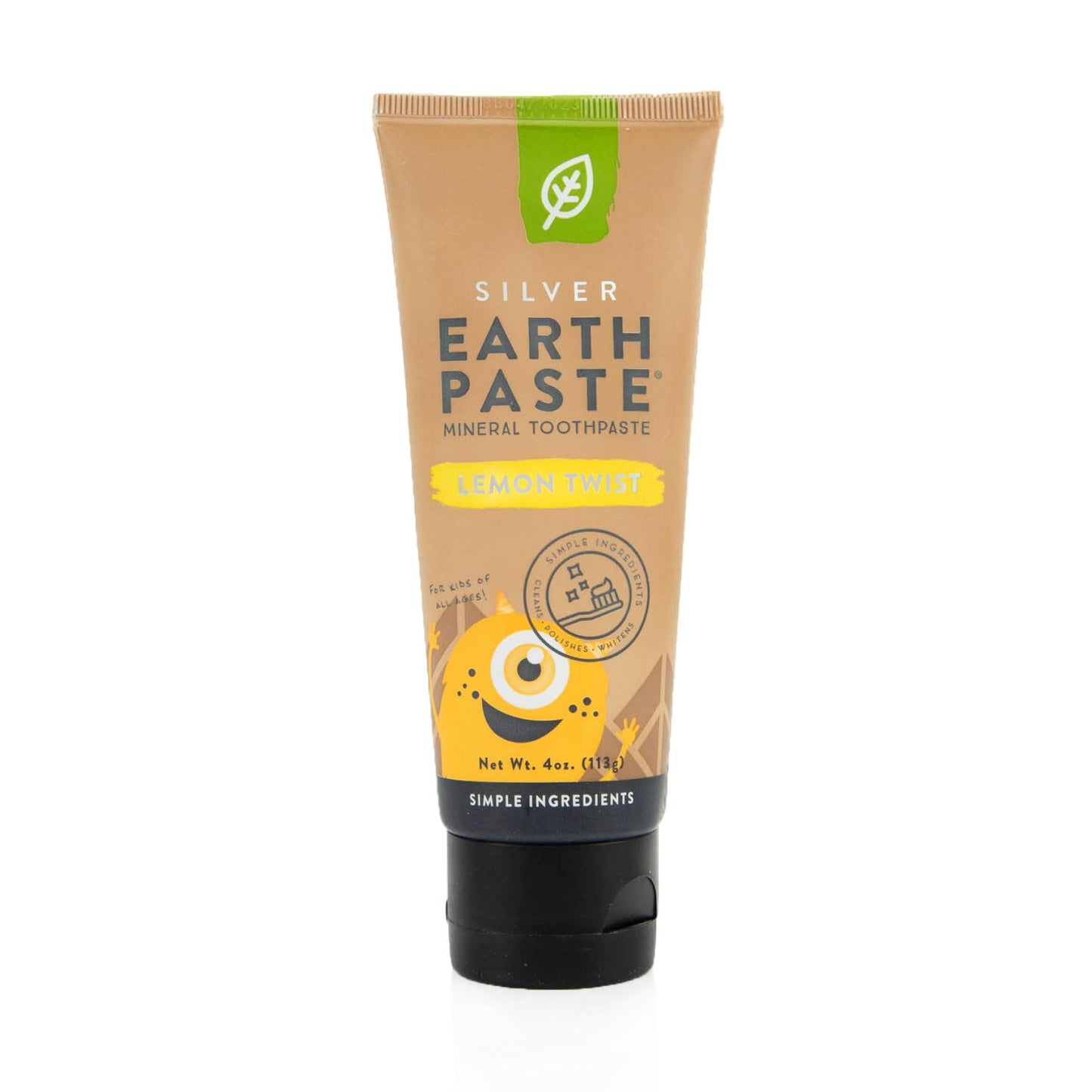 Redmond Earthpaste with Silver - Natural Non-Fluoride Toothpaste, 4 Ounce Tube (Peppermint)