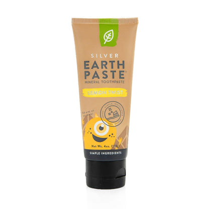 Redmond Earthpaste with Silver - Natural Non-Fluoride Toothpaste, 4 Ounce Tube (Peppermint)