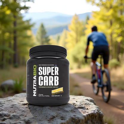 NutraBio Super Carb, Carbohydrate Powder with Cluster Dextrin & Electrolytes, Advanced Carb Supplement Powder for Workout Fuel, Performance, and Muscle Recovery, Cyclic Dextrin, Unflavored, 30 Sv