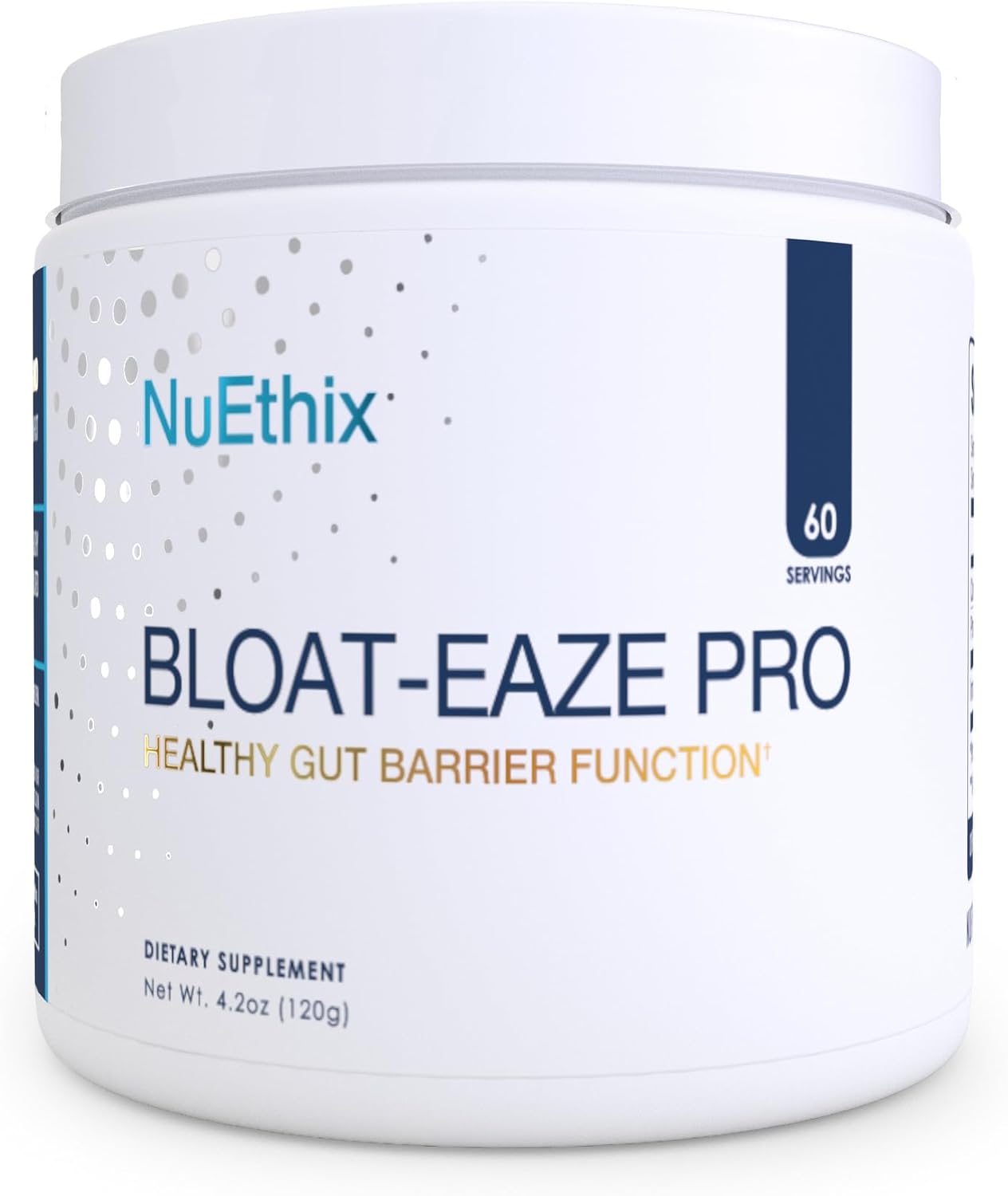 NuEthix Formulations Bloat Eaze Pro Support for Gut Barrier Function Dietary Supplement, 60 Servings
