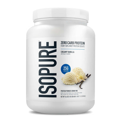 Isopure Zero Carb 100% Pure Whey Isolate Protein Powder, Gluten Free, With Vitamins, Cookies & Cream, 25g Protein Per Serving, 1 Lb, 15 Servings (Packaging May Vary)