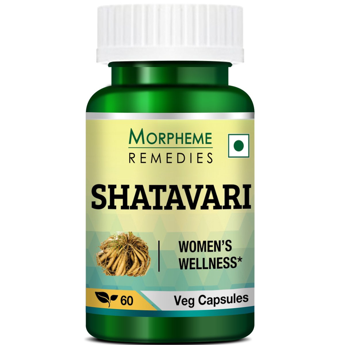 Morpheme Shatavari (Asparagus Racemous) 500mg Extract 60 Veg Caps - 3 Bottles