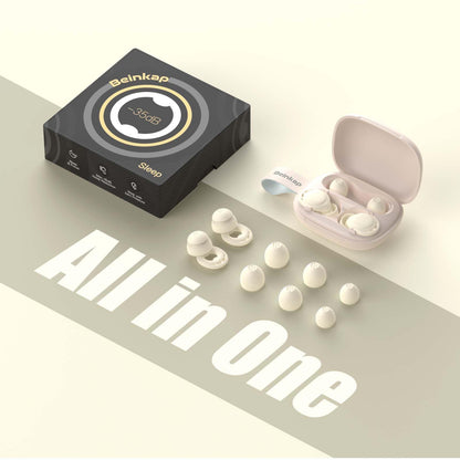 Ear Plugs for Sleeping Noise Reduction, Beinkap Reusable Earplugs Hearing Protection