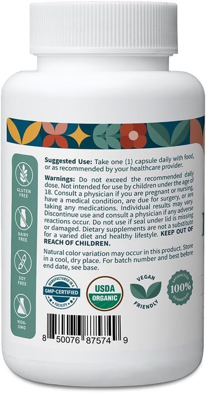 Pattern Wellness Organic Fenugreek Capsules – 30:1 Fenugreek Seed Extract with Black Pepper – Metabolic & Digestive Support Supplement – Vegan, Non-GMO – 30 Capsules