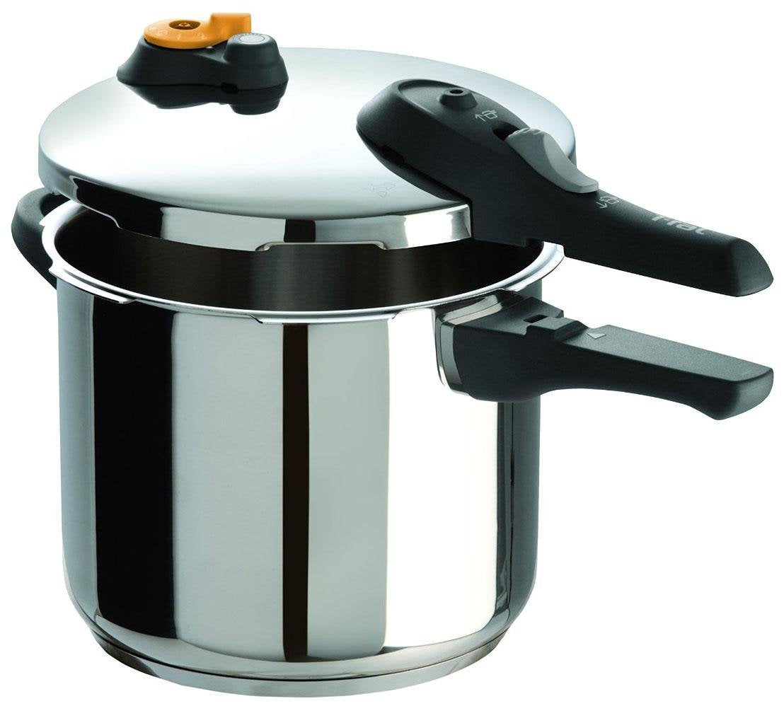 T-fal Ultimate Stainless Steel Pressure Cooker 6.3 Quart Induction Cookware, Pots and Pans
