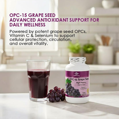OPC-15 Grape Seed Extract, Vitamin C & Selenium, 300 Tablets