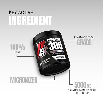 PROSUPPS Hyde Signature Sustained Energy Pre-Workout, Blue Razz - 60 Servings, and Creatine 300 Bundle