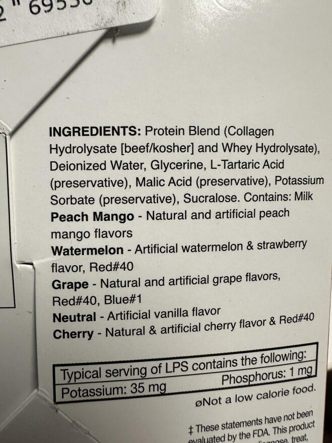 Nutritional Designs LPS Liquid Collagen & Whey Protein Supplement - Non-GMO Drink