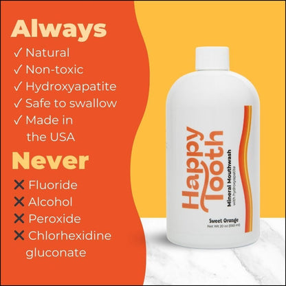 Hydroxyapatite Mouthwash, Remineralizing, Fresh Breath, Mint, 20 Fl Oz