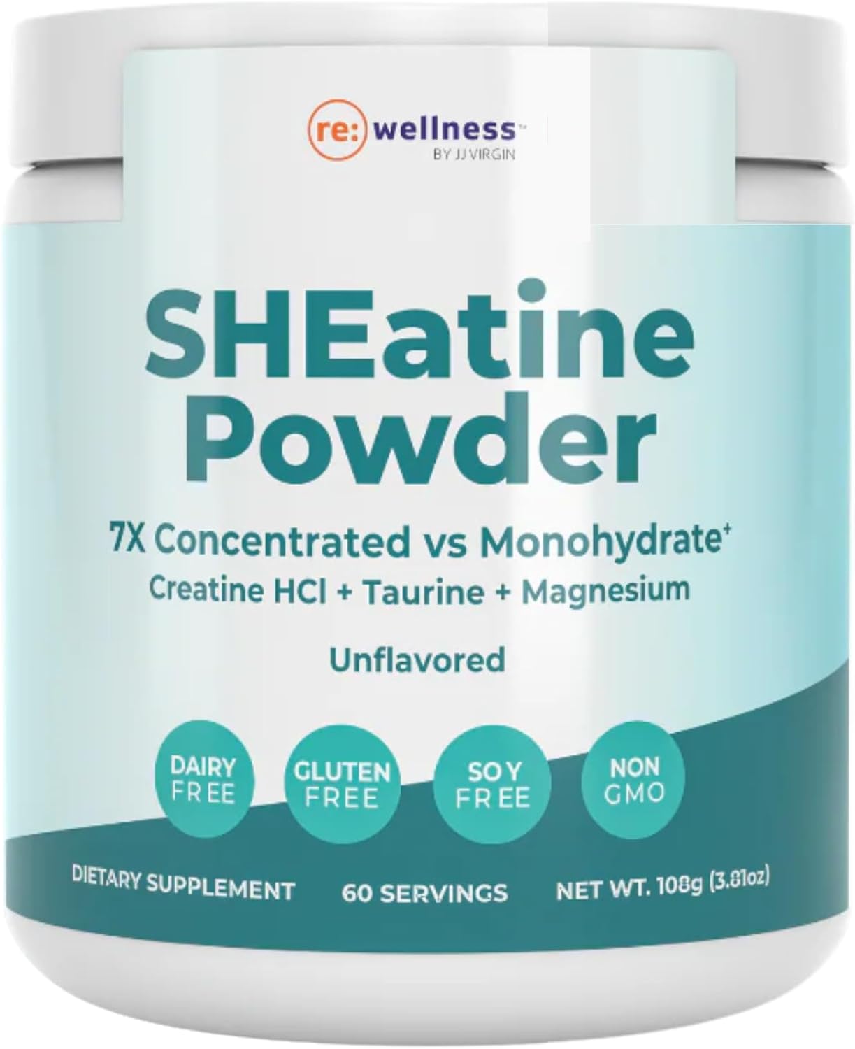 Reignite Wellness by JJ Virgin SHEatine Powder (Unflavored) and Bone Broth All-in-One Shake (Chocolate)