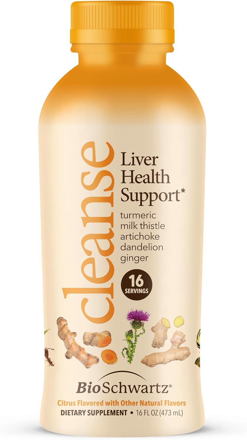 Cleanse Liver Support Supplement | Citrus Flavor | 16oz Bottle, 16 Servings