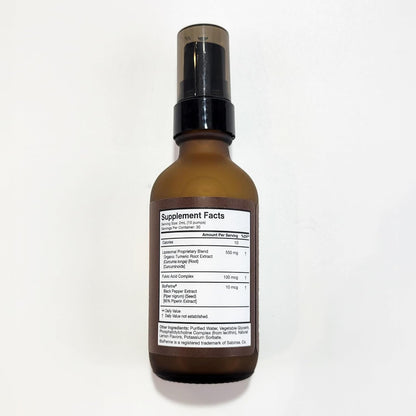 Terra Health Essentials Liposomal Curcumin Drops - Joint Support Supplement with Turmeric and Black Pepper - 5X Higher Absorption and Great Tasting - 30 Servings - Vegan and All Natural