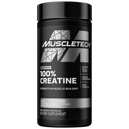 MuscleTech Platinum 100% Creatine Pills | Creatine Monohydrate Pill| | Muscle Recovery