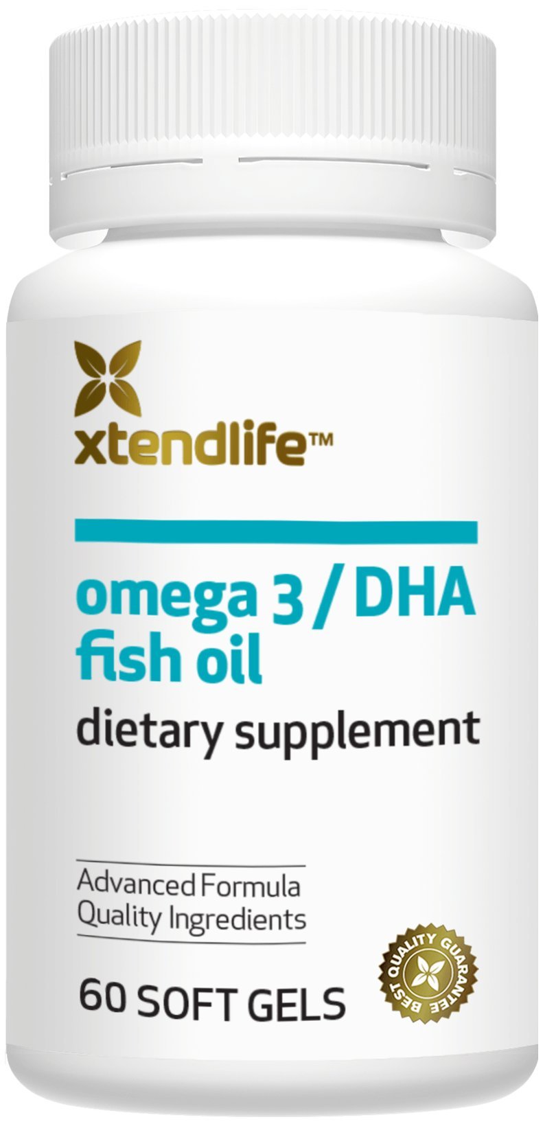 Xtendlife Omega 3 QH Fish Oil + CoQ10 for Heart, Brain, Joint & Skin-1100mg Omega - 3 with DHA, EPA, Ubiquinol, Astaxanthin & Lycopene - 1 Month Supply (60 Count)