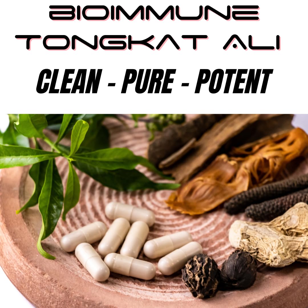 BioImmune Longjack Tongkat Ali Ultra Concentrated Purified Extract Capsules | Strength Muscle Mass, Drive, Performance