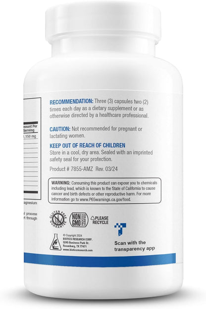 BIOTICS RESEARCH KappArest™ Turmeric Capsules Supplement - Curcuma Curcumin, Boswellia, Propolis, Ginger, 1150mg/Svg, Supporting Ease, Comfort & Non-Swelling, Antioxidant High Absorption 180 Capsules