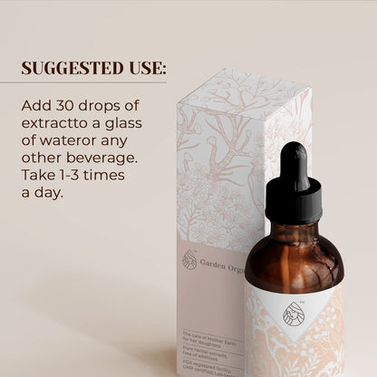Wild Yam USDA Organic Alcohol-Free Extract | Dietary Supplement, High-Potency Tincture