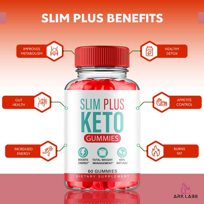 (3 Pack) Slim Plus Keto Gummies - Slim Plus Keto ACV Gummies with Apple Cider Vinegar