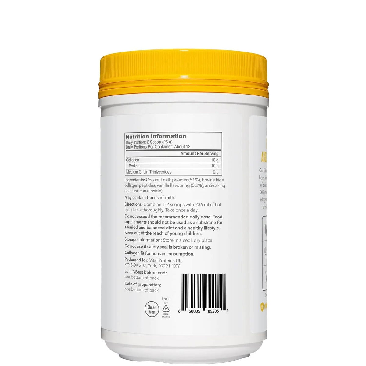Vital Proteins Collagen Coffee Creamer, No Dairy & Low Sugar Powder with Collagen Peptides Supplement